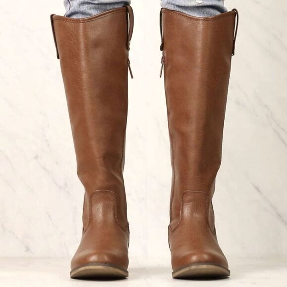 UNIVERSAL THREAD WOMEN'S KNEE HIGH  SIDE ZIPPER RIDING BOOTS - Picture 1 of 16